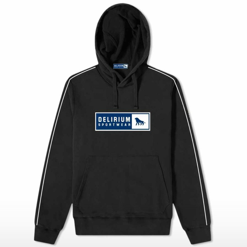 DELIRIUM Hoodie Cotton Sportwear Tape Logos ORIGINAL