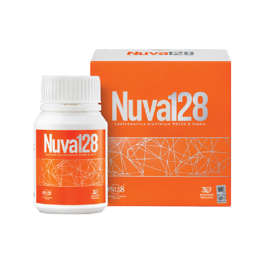 Nuva128 Lactobacillus Plantarum PS128 & Inulin Vegetable Capsules 30s