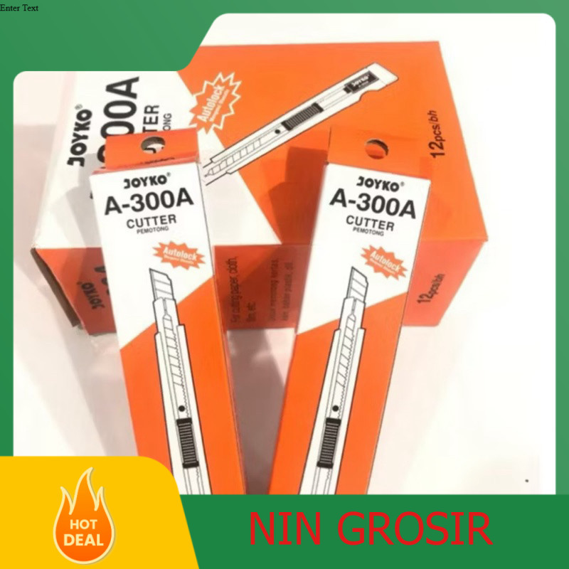 

GROSIR Cutter Joyko A300 - 1 Box Isi 12 PCS
