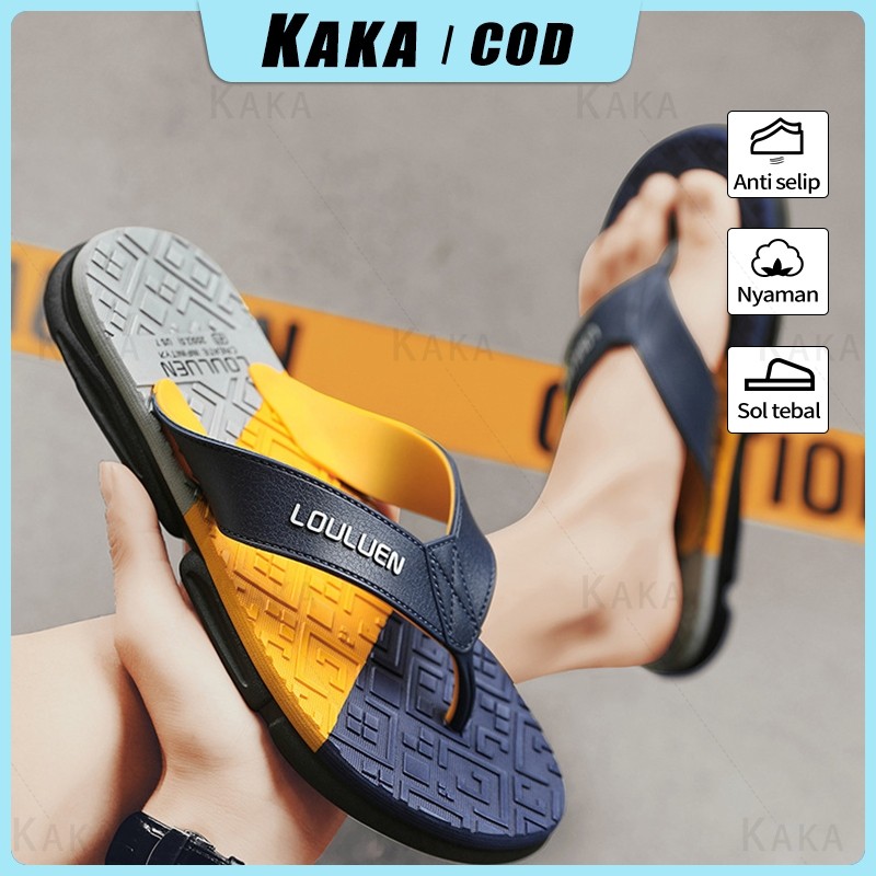 PROMO Sandal jepit pria sepatu sandal pria sandal laki laki import sandal pria keren sandal cowok ka