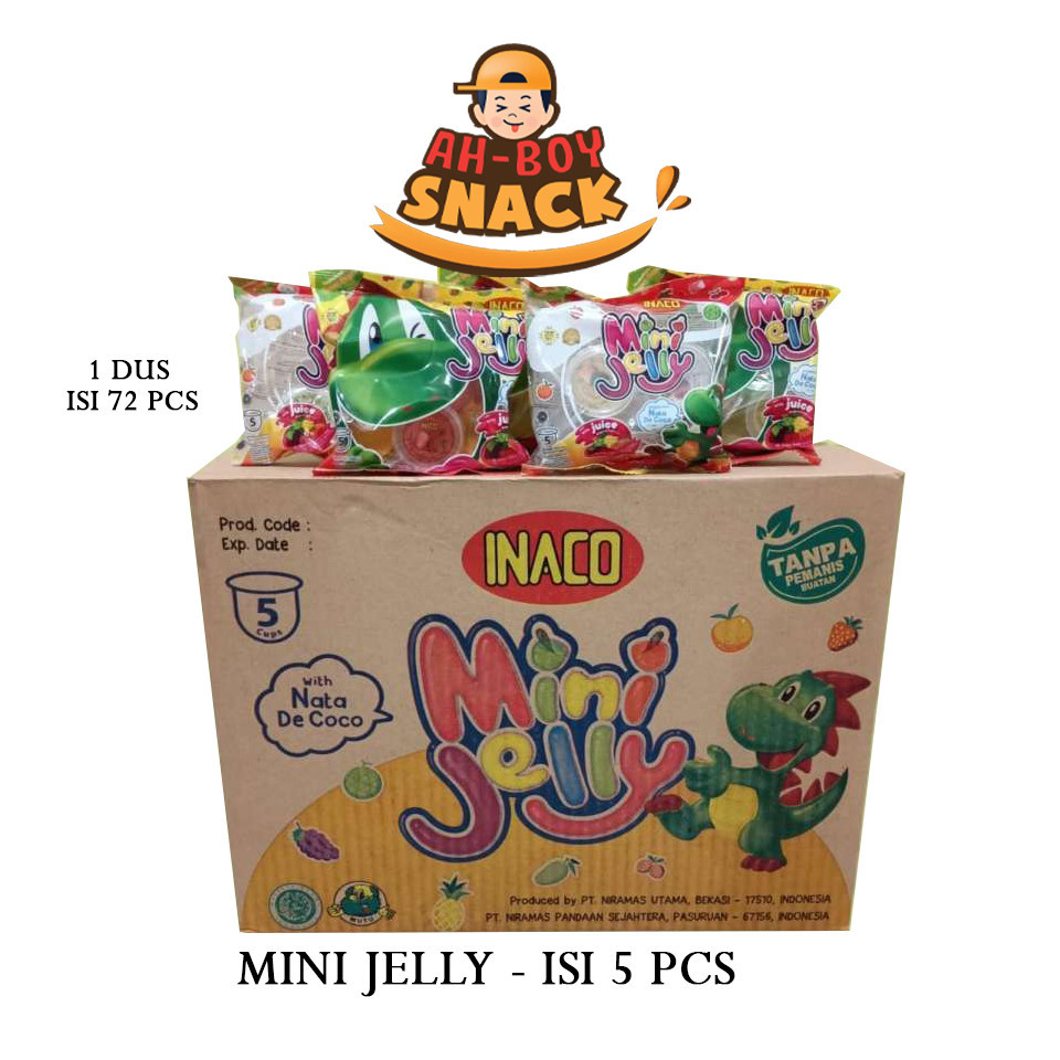 

1 DUS MINI JELLY ISI 5 ( 1 DUS = 72 PAK X 5 PCS ) - AHBOY SNACK