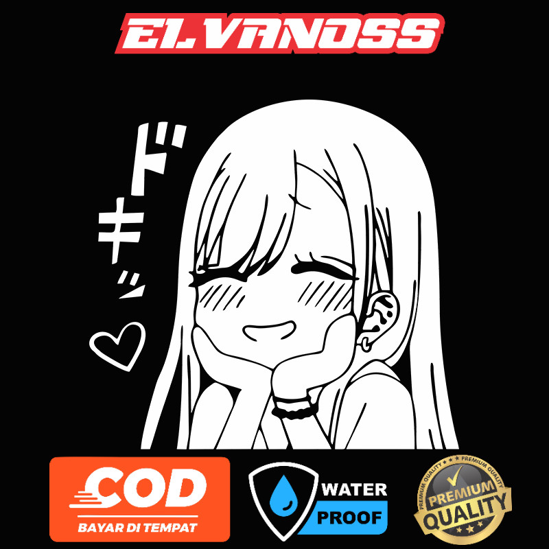 COD Stiker Cutting Karakter Anime lucu jepang Kawai stiker mobil motor sepeda tepong vespa kaca bela