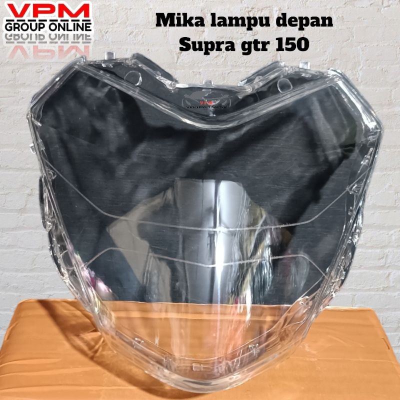 kaca mika lampu depan supra gtr 150 reflektor
