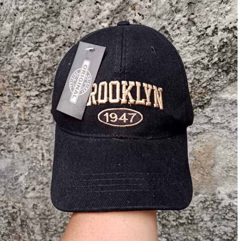 SEMUT_MERAH Topi Baseball BROOKLYN Hat Cap Casual Sports Distro Fashion Pria Wanita