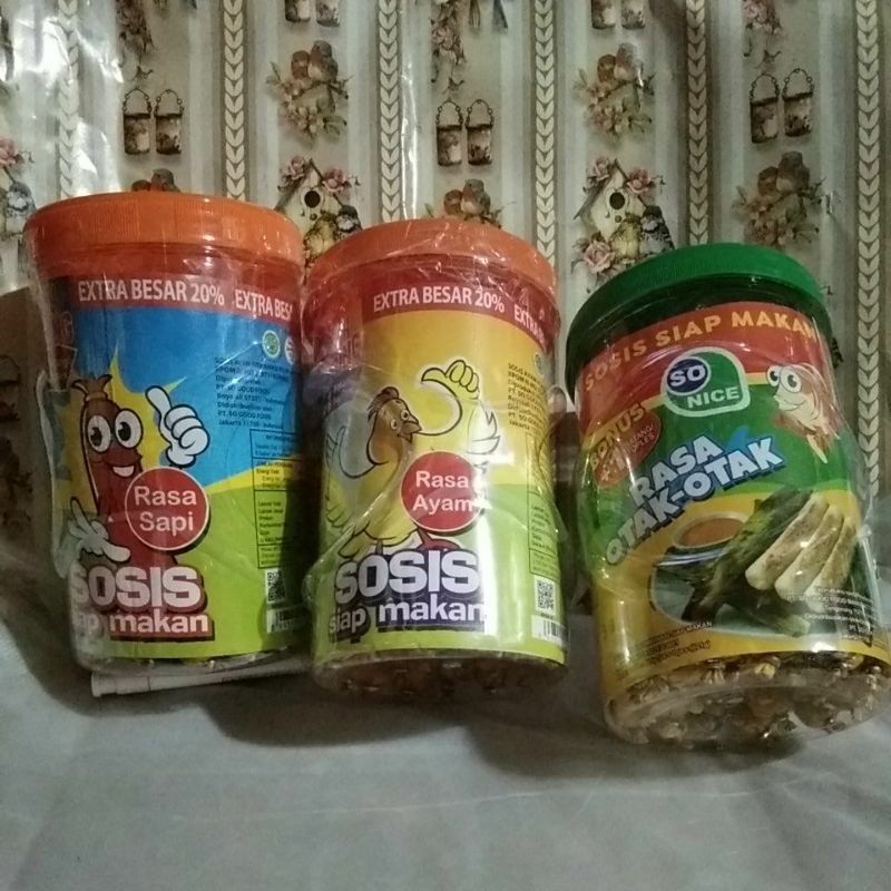 

sosis kombinasi siap makan berat bersih 525g 24+1 pics@21gr
