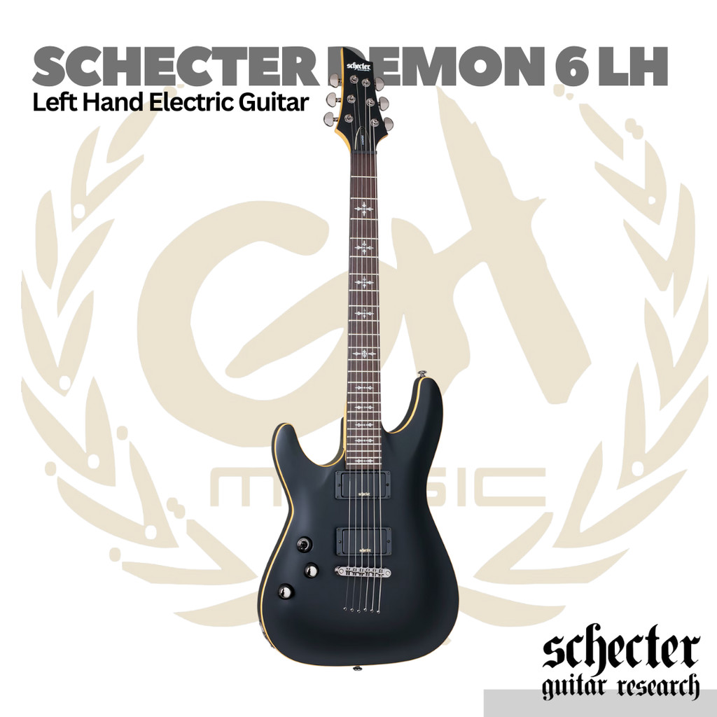 Schecter Demon 6 LH Left Handed Electric Guitar | Gitar Elektrik Kidal