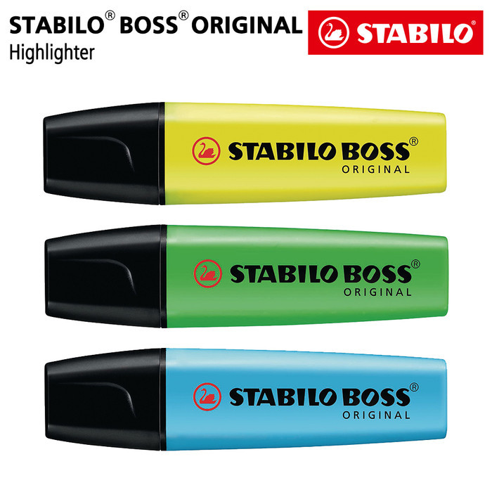 

TERBARU STABILO Set 3 - BOSS Original Highlighter Yellow Blue Green