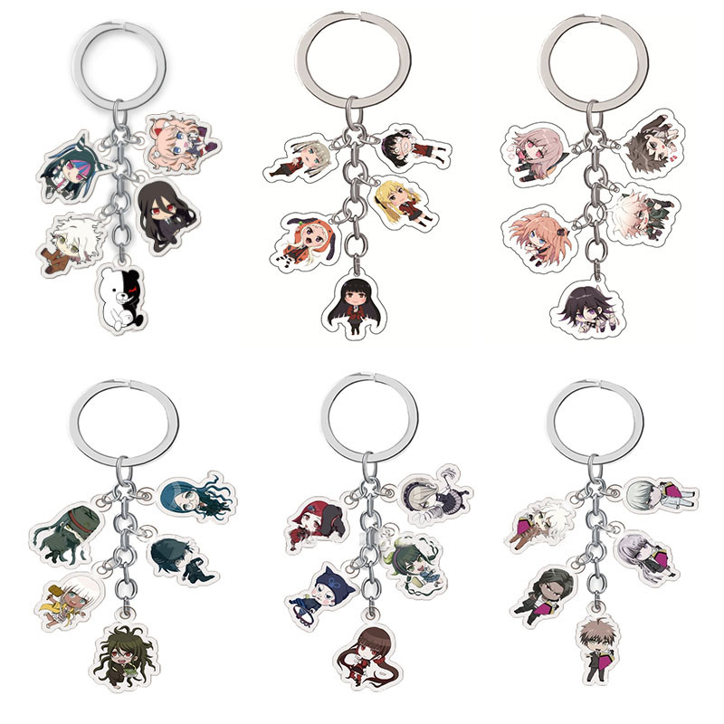 Anime Danganronpa:Trigger Happy Havoc Keyain Nagito Komaeda Hinata Hajime Multi  Pendant Key ain Cos