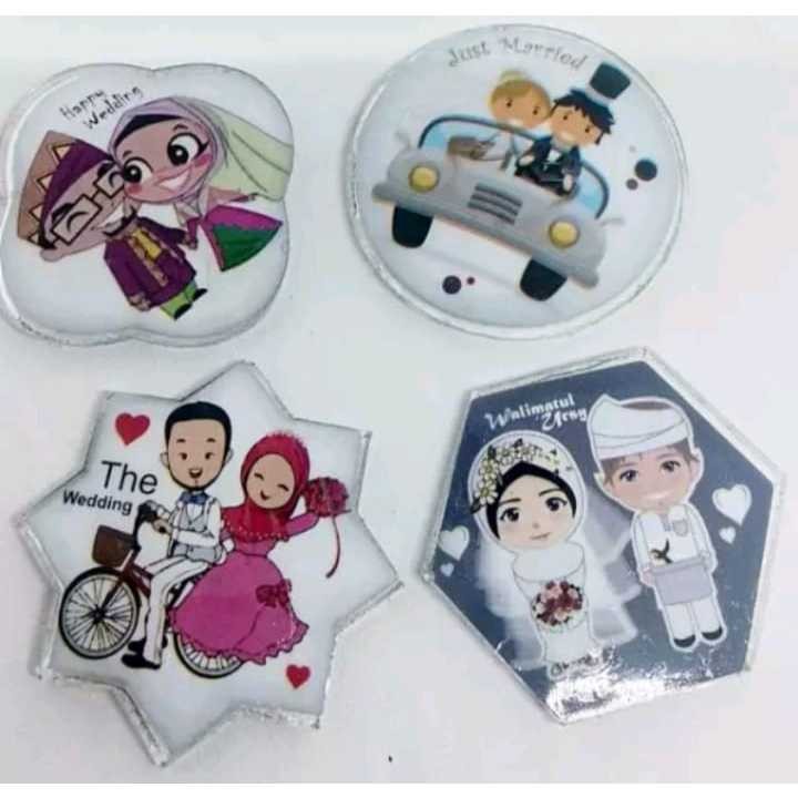 [oddsolshop] pekanbaru/Souvenir Tempelan Kulkas  Model Pengantin Magnet Kulkas Pengantin