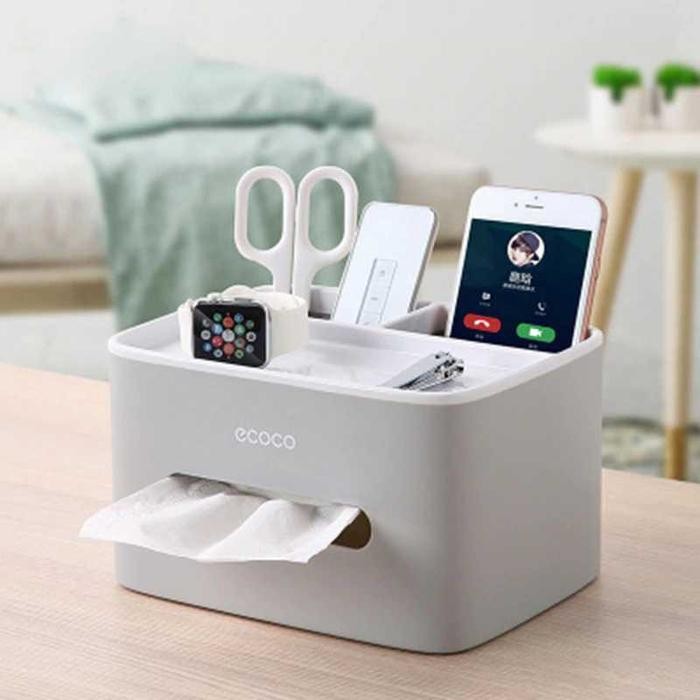 

AHHA ECOCO Storage Box Kotak Penyimpanan Office Desk Case Organizer Abu-Abu