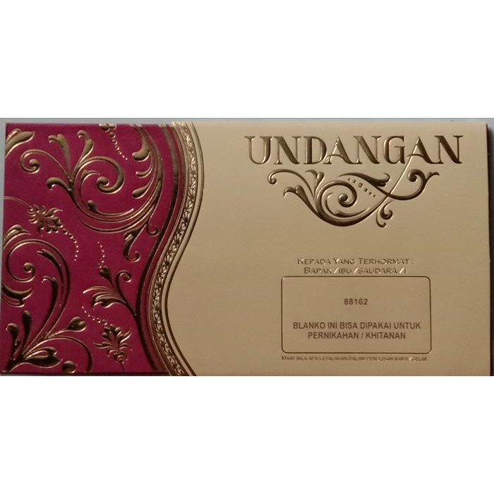 Blangko Undangan Pernikahan ERA BARU / ERBA 88162 SET Harga Murah