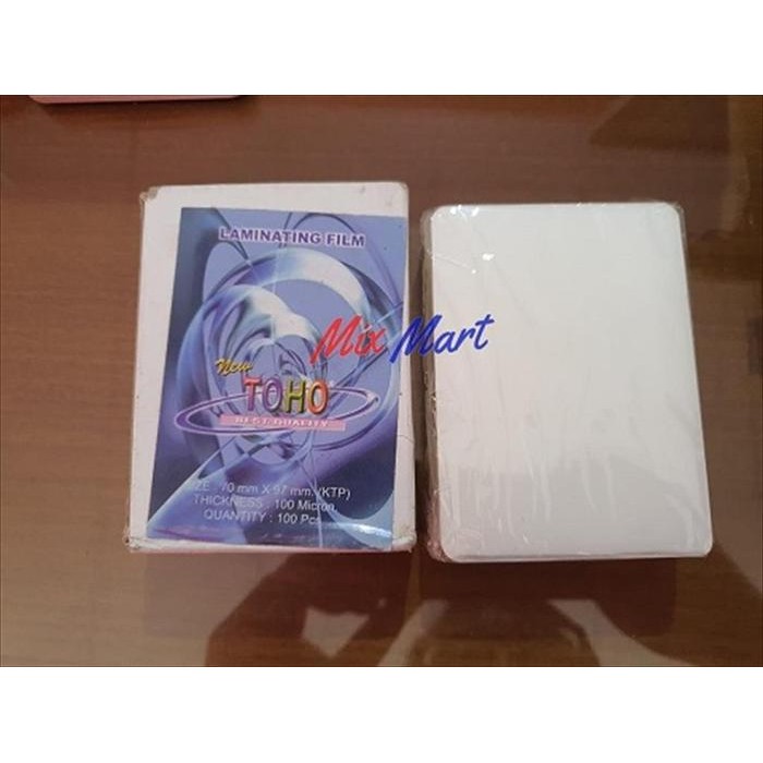 

READY Plastik Laminating Film TOHO UKR KTP 70 MM X 97 MM 100 MICRON ISI 100