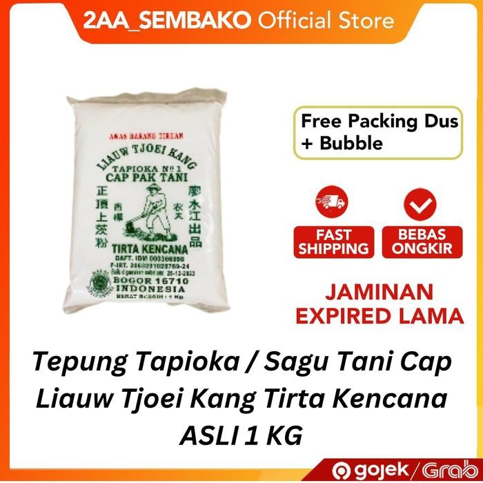 

[[Promo]] sagu / tapioka tani merek liauw tjoei kang 1kg @1pcs - 1bks
