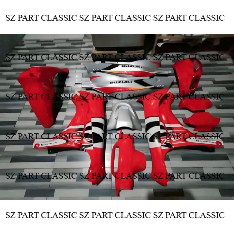 bodi body fullset satria lumba merah silver bodi set satria lumba komplit merah silver presisi dan p