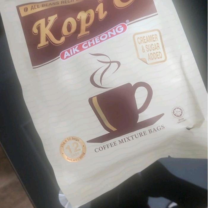 

aik cheong kopi O coffee mixture all beans recipe coffee malay - Cramer&sugar added