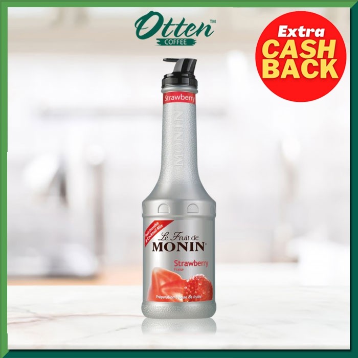 

Monin - Strawberry Puree Fruitmix (1L) - Sirup Minuman Rasa Stroberi