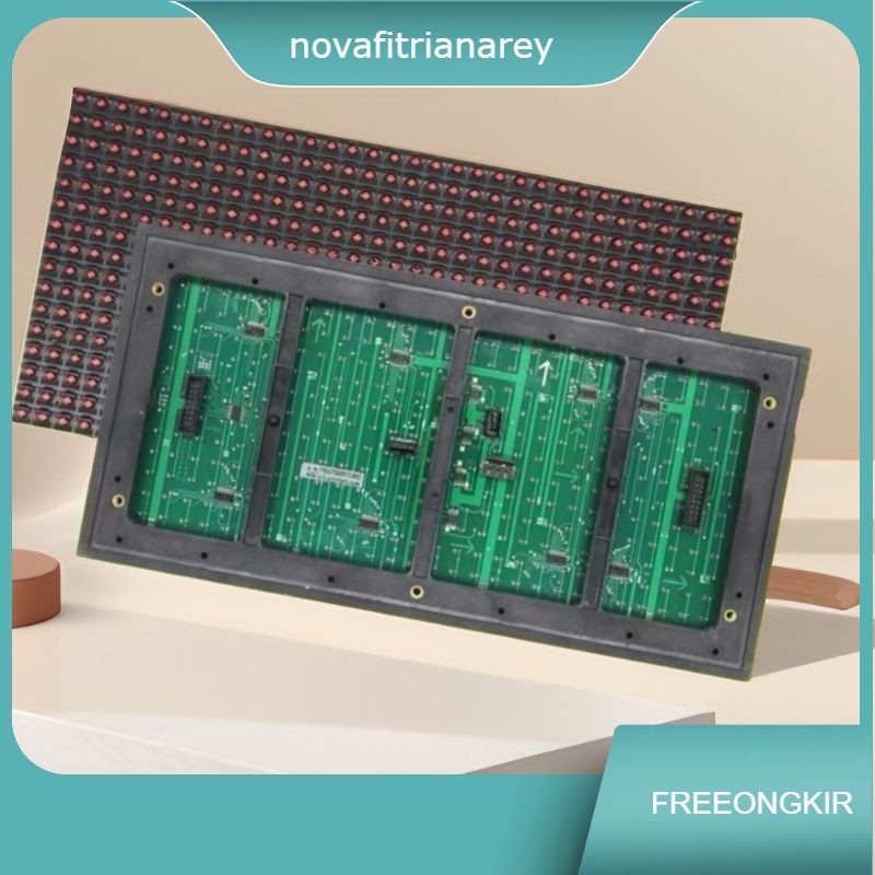 led running text module P10 merah dip outdoor