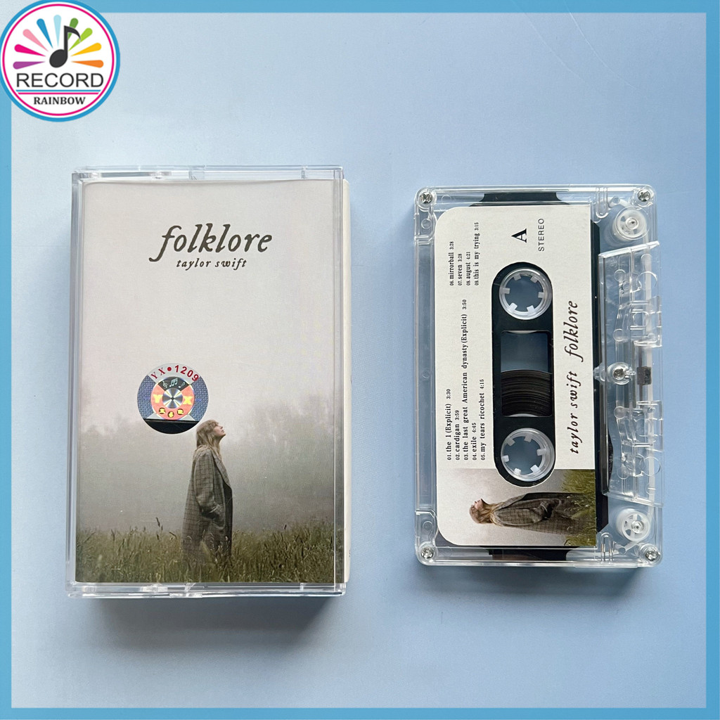 Kaset Pita Taylor Swift Folklore Cassette Tape [Tersegel] Terbaru