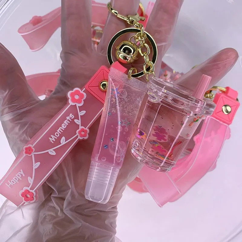 Formula Baru Lipgloss Dasar Cair Gantungan Kunci Akrilik Anak Buat Sendiri Gantungan Kunci Kosmetik 