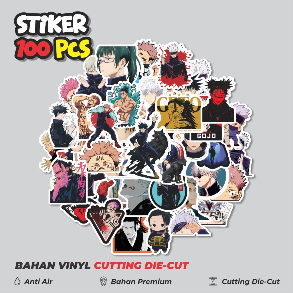 

Terbaru! 50 pcs Stiker Anime Jujutsu Kaisen Versi 1 Dekorasi Lucu Kreatif untuk Notebook, Skateboard, HP