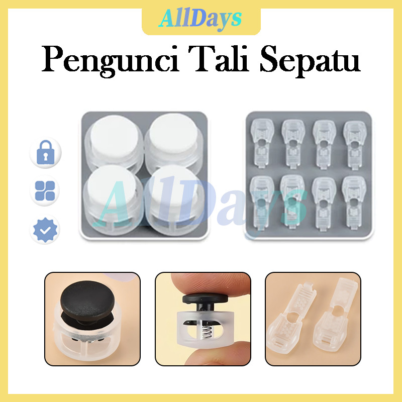 Stopper Pengencang Tali Sepatu/Stopper Penjepit Untuk Pria Wanita/Gesper Pengunci Tali Sepatu