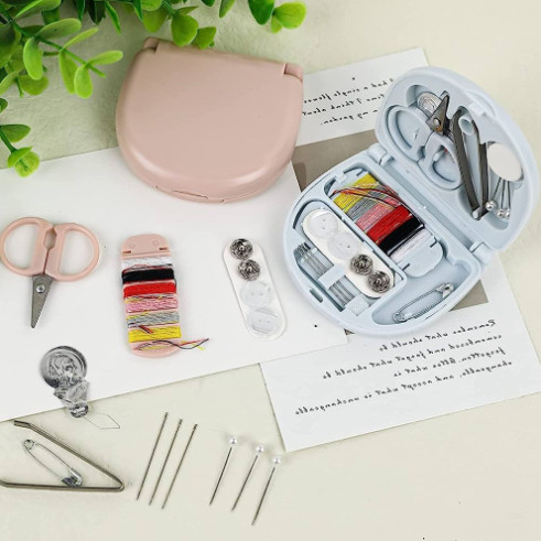 Perlengkapan Menjahit Mini Sewing Kit Travel Mini Set Alat Perlengkapan Jahit Mini Travelling Multif