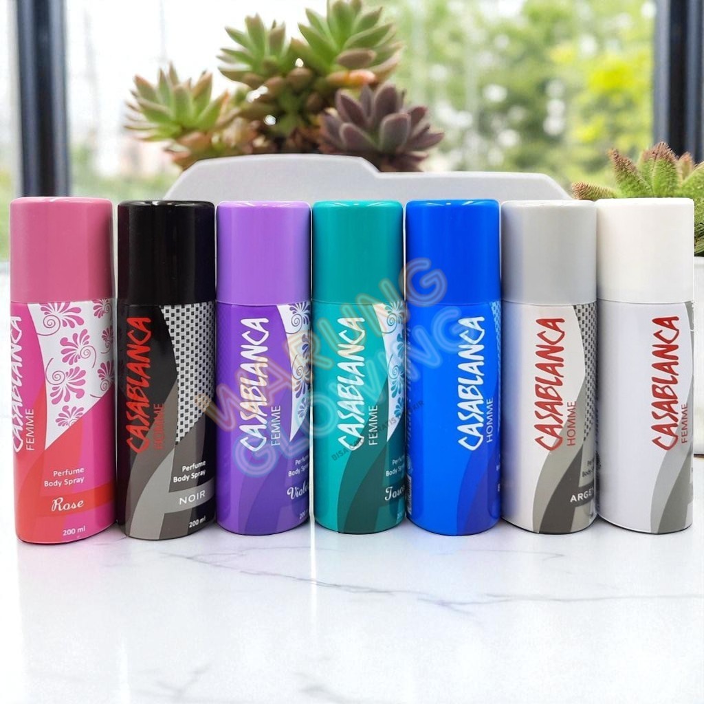 Casablanca body spray Homme & Femme 200ml / Parfum casablanca pria / wanita
