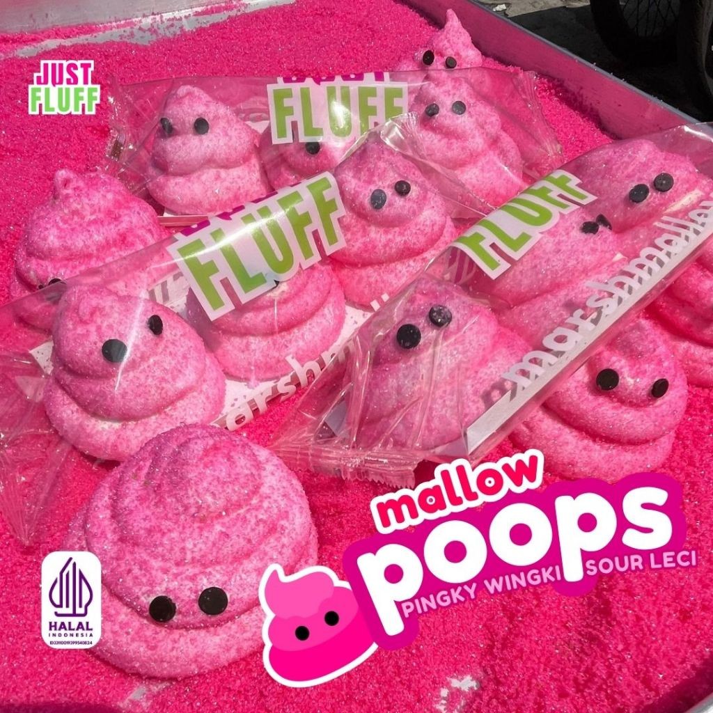 

cubbi.store Marshmallow Poops Pingky Wingy Sour Leci JUSTFLUFF [HALAL] [3 pcs]