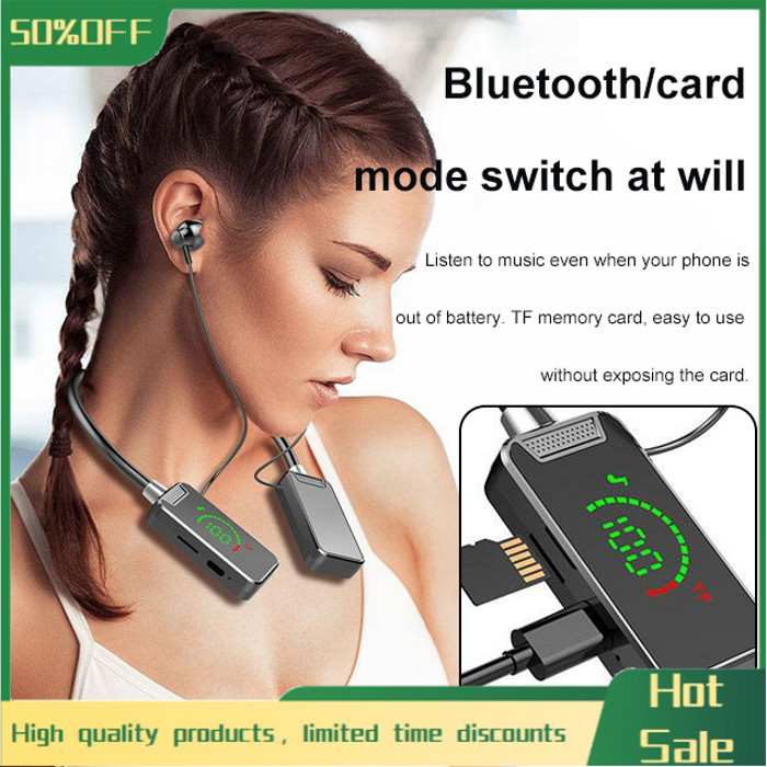 Headset Bluetooth Leher Headset Stereo Peredam Kebisingan Gaming Nirkabel