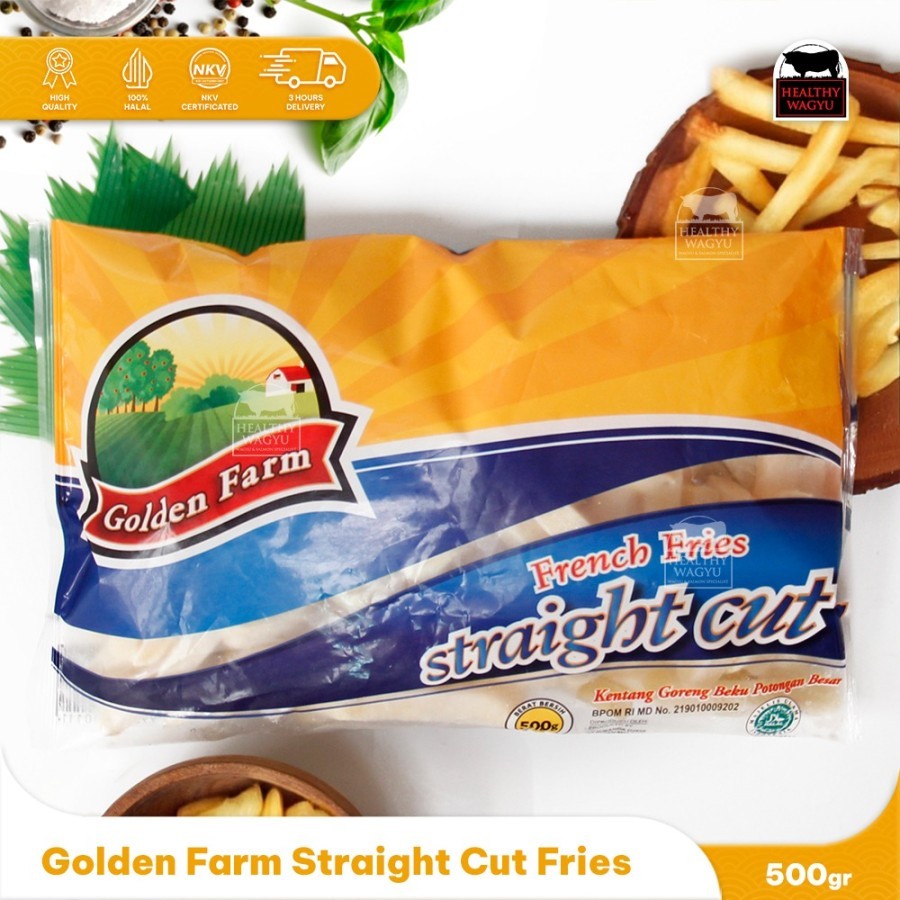 

Golden Farm Kentang Goreng Straight Cut 500gr Healthy Wagyu