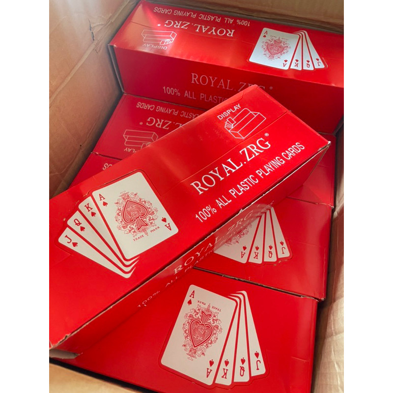 Kartu Remi Plastik Remi Bahan Plastik Royal ZRG Hemat Termasuk Box Penyimpanannya