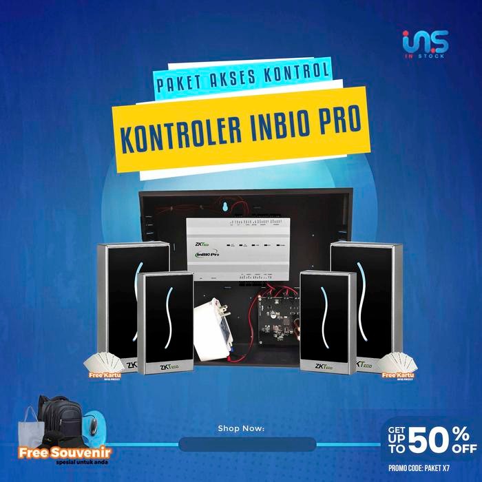 

Paket Kontroler Dan Akses Kontrol ZKTECO INBIO 460 PRO Dan PROID 10 RFID - PAKET 1
