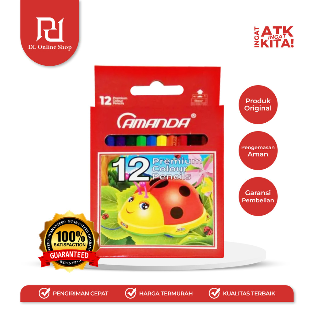 

AMANDA 12 PENSIL WARNA/ COLOR PENCIL HALF ACP-123 (1SET)