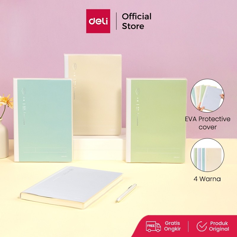 

Deli PVC Cover Notebook / Buku Catatan Agenda B5 Cover Plastik Lucu T16XX