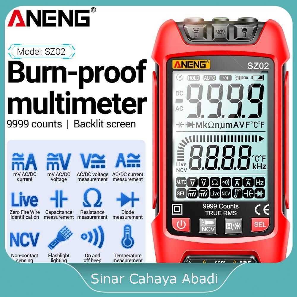 ANENG Digital Multimeter Multitester Voltage Tester Burn Proof - SZ02