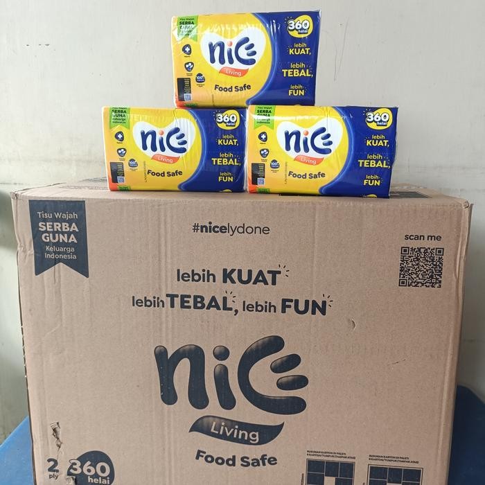 TISSUE NICE 180SHEETS . 1DUS ISI 60 PACK. GROSIR TISSUE