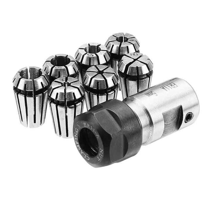 (BACA DESKRIPSI) collet colet chuck drill kepala bor bor as shaft 5mm cnc milling er11