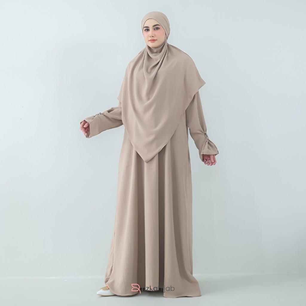 HEMAT Rizka Hijab - Shafeeya Abaya Set French Khimar