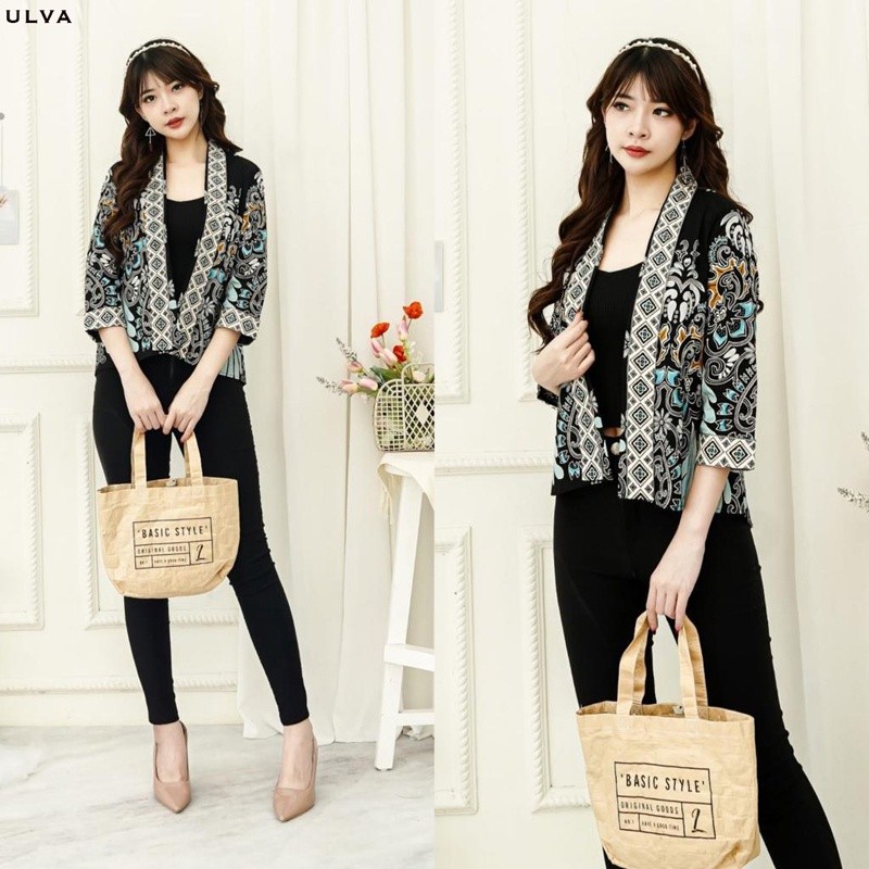 Ulva Outer Blazer Batik Wanita Outer Batik Rompi Wanita