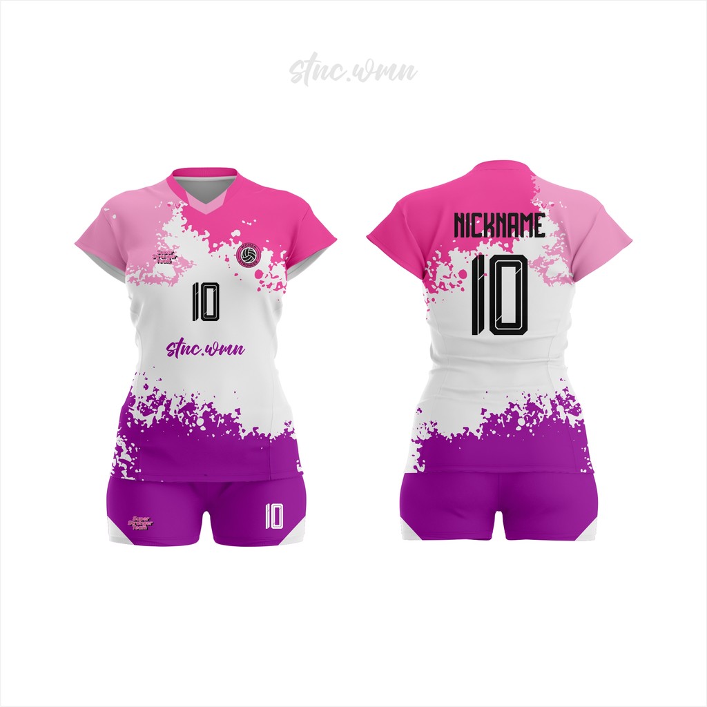 STNC Merch. BAJU VOLI CEWEK FULL PRINTING / JERSEY VOLI CEWEK / VOLI / GRATIS NAMA & NOMOR