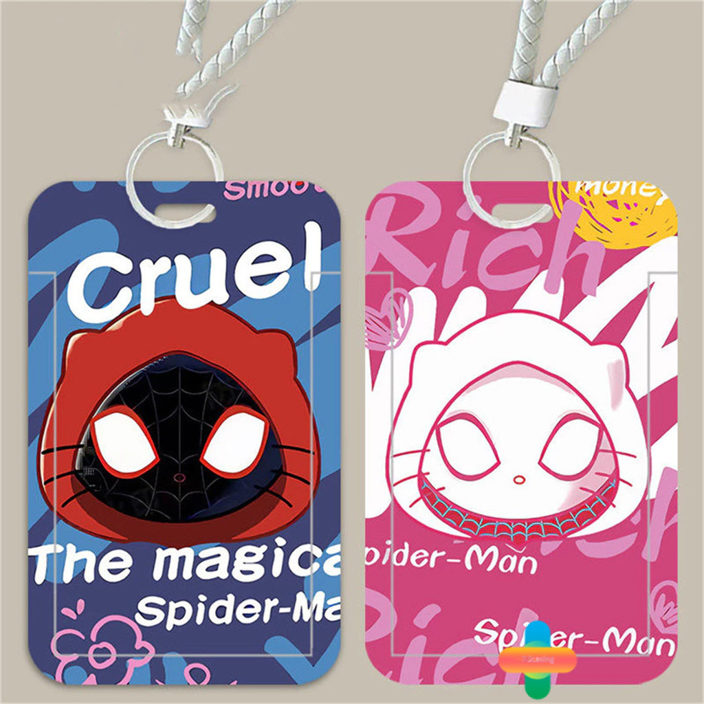 

3dcasing ID Card Holder Motif Kartun Spider Man Yang Trendi Topi Couple Pria Dan Wanita Korea | Tempat Pelindung Kartu Nama Photocard Sekolah Kantor Photocard Photo Card