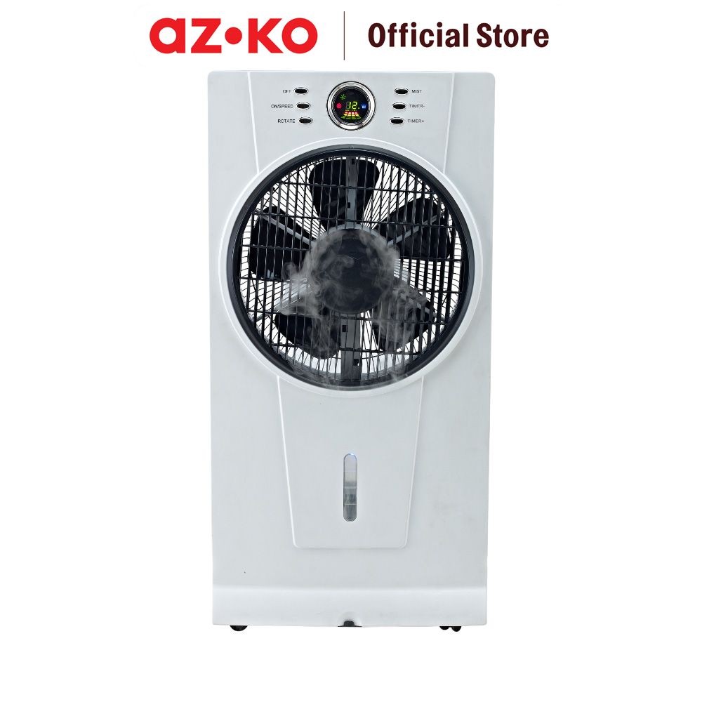 AZKO Krisbow 2.5 ltr Kipas Angin Uap Dengan Remote - Putih Misty Fan Kipas Air Semprot Kabut Embun C
