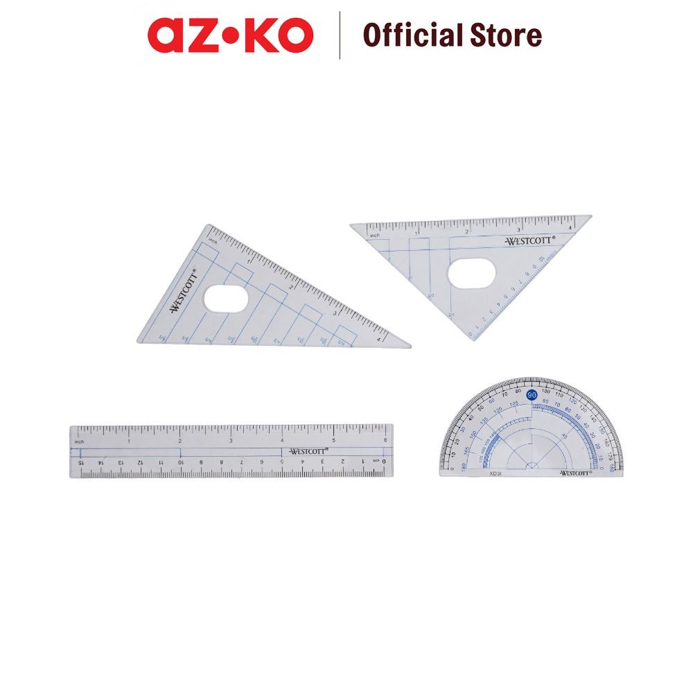 

AZKO Westcott Set 4 Pcs Penggaris Geometry
