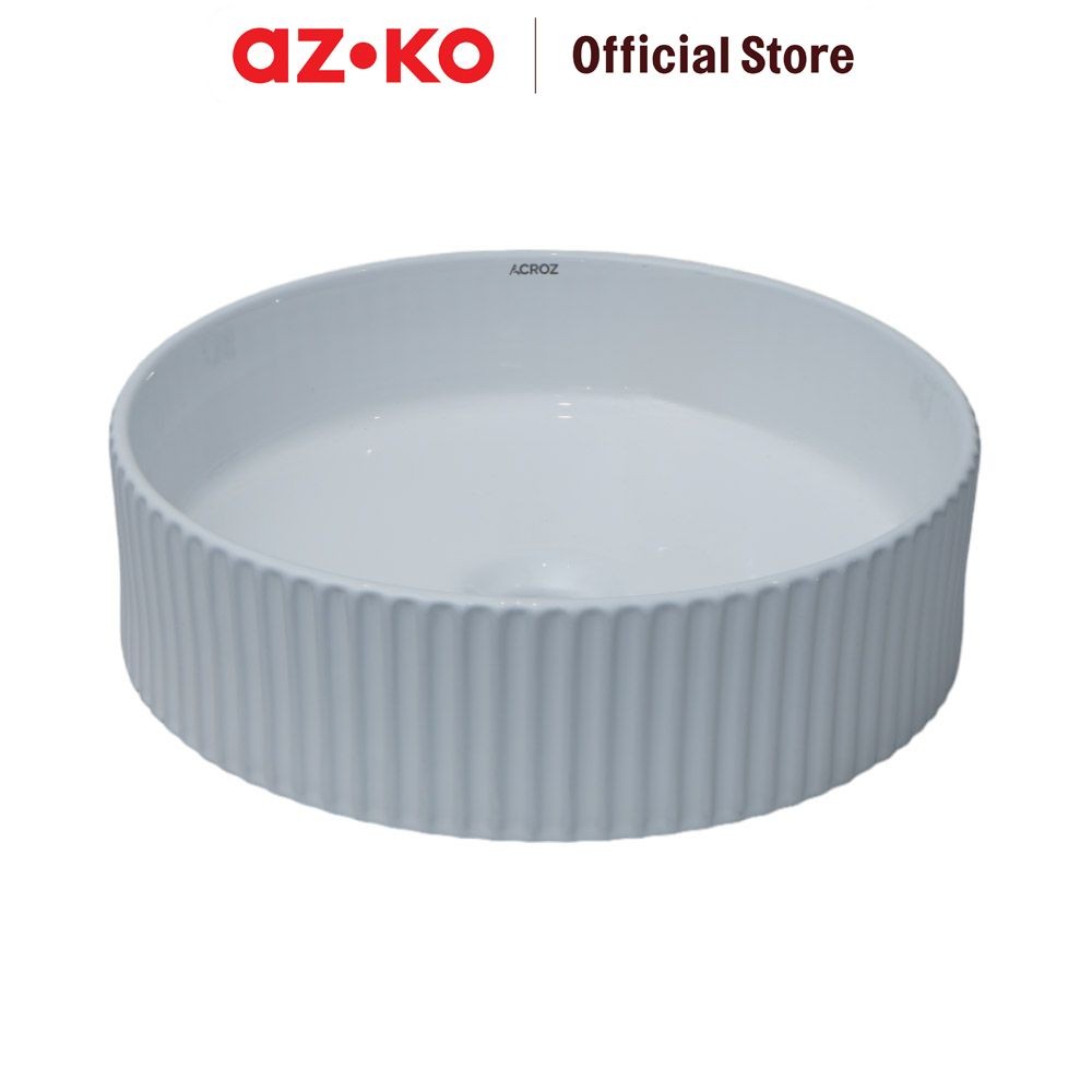 AZKO Acroz Wastfel Keramik Counter Top Sf7009 - Putih Wastafel Kamar Mandi Bathroom Sink Bak Tempat 