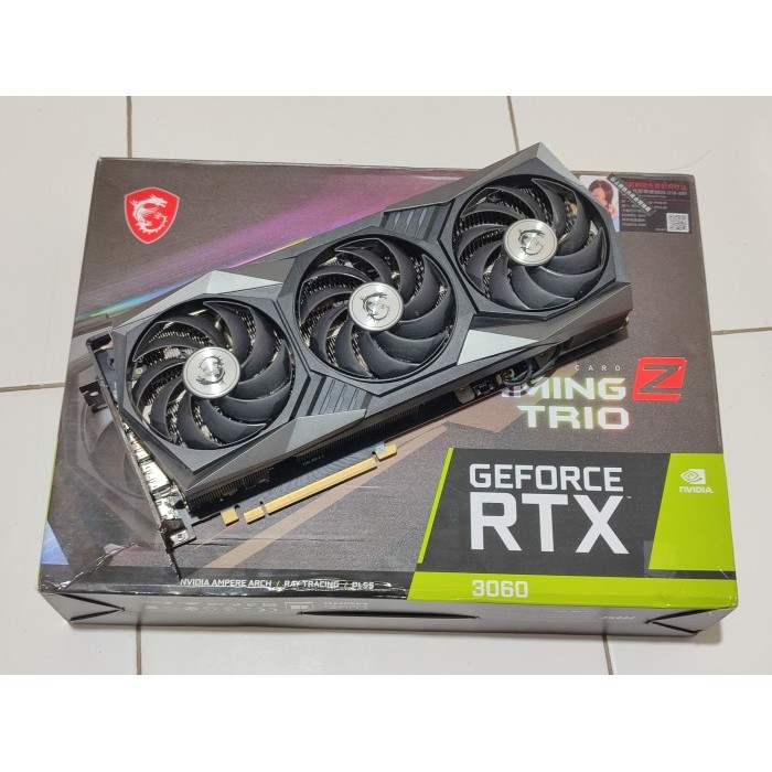 VGA MSI GEFORCE RTX 3060 GAMING Z TRIO TRIPEL FAN OC 12GB GDDR6 NON LHR