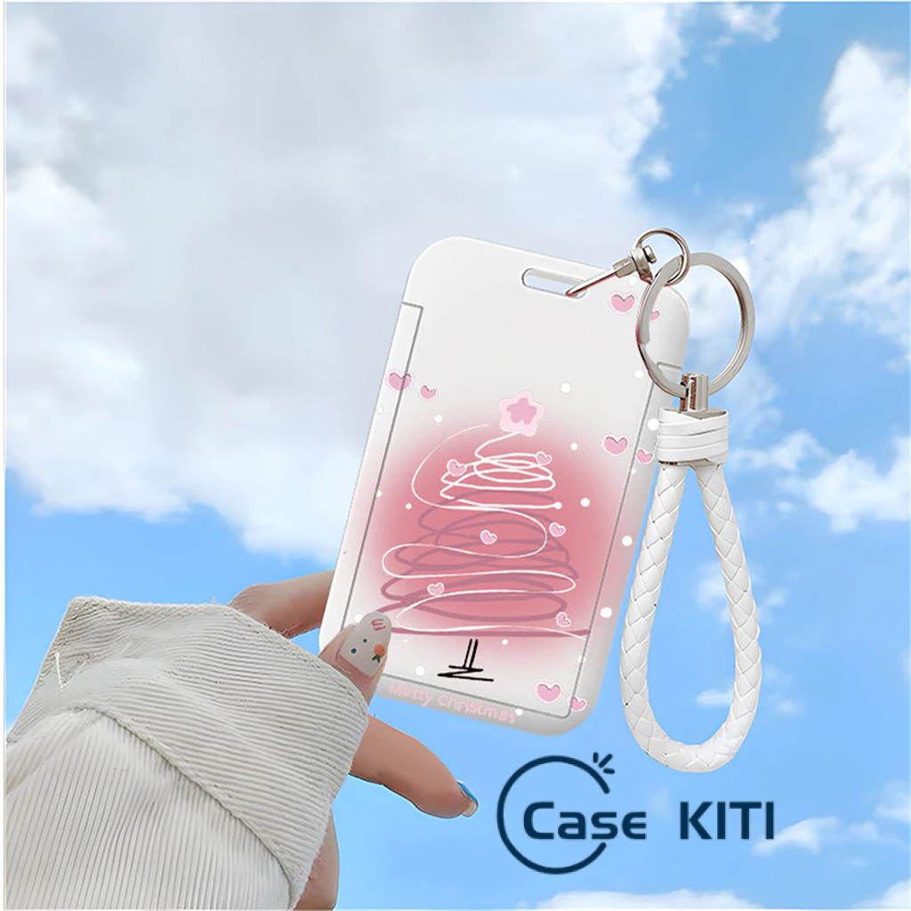 

ID Card Holder Motif Tema Natal Anak Pohon Orang Tua Korea | Tempat Pelindung Kartu Nama Photocard Sekolah Kantor Photocard Photo Card CASE KITI