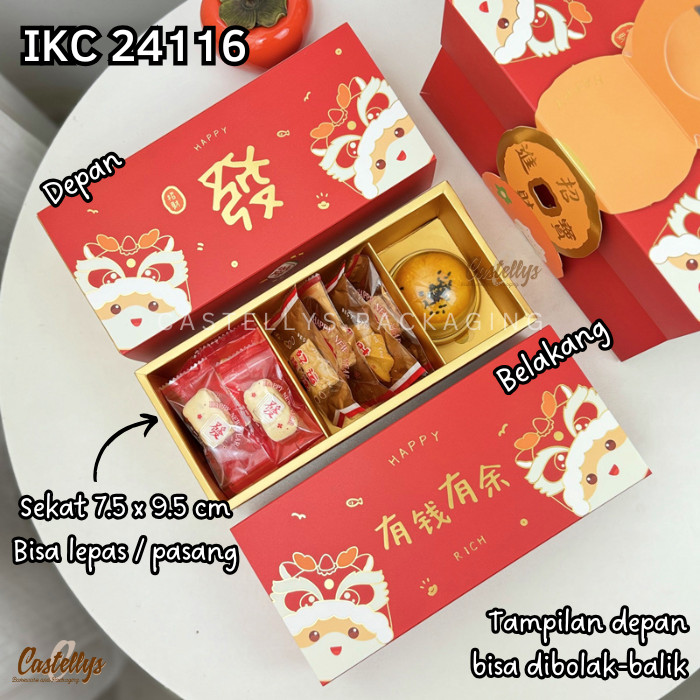 

Kotak Box Imlek IKC 24116 Kue Kering Nastar Cookies Spiku Sincia CNY