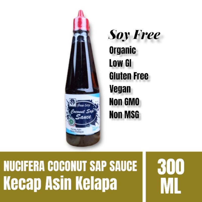 

NUCIFERA KECAP ASIN KELAPA 300ML - COCONUT SAP SAUCE - KECAP NON KEDELAI