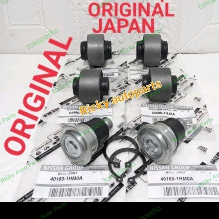 Bushing arm depan besar+kecil+ball joint nissan march datsun go ori
