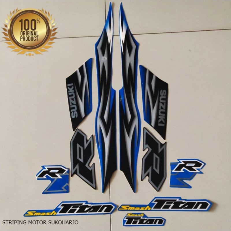 (ORI) striping suzuki smash 110 Titan rr 2010 body Kualitas original pabrik